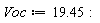 Voc := 19.45