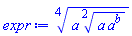 surd(a*surd(a*a^b, 2), 4)