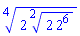 %surd(2*%surd(2*2^6, 2), 4)