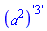 (a^2)^'3'