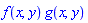 f(x, y)*g(x, y)