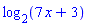 log[2](7*x+3)