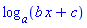 log[a](b*x+c)
