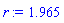 r := 1.965