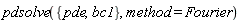 pdsolve({bc1, pde}, method = Fourier)