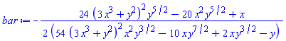 -(1/2)*(24*(3*x^3+y^2)^2*y^(5/2)-20*x^2*y^(5/2)+x)/(54*(3*x^3+y^2)^2*x^2*y^(3/2)-10*x*y^(7/2)+2*x*y^(3/2)-y)