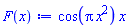cos(Pi*x^2)*x
