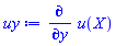 Physics:-diff(u(X), y)