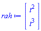 Vector(2, {(1) = t^2, (2) = t^3})