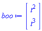 Vector(2, {(1) = t^2, (2) = t^3})