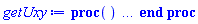 "getUxy:=proc() ... end proc"