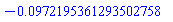 -0.972195361293502758e-1