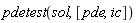 pdetest(sol, [pde, ic])