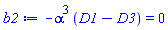 -alpha^3*(D1-D3) = 0