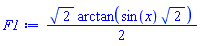 (1/2)*2^(1/2)*arctan(sin(x)*2^(1/2))