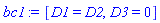 [D1 = D2, D3 = 0]