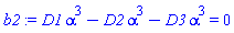 D1*alpha^3-D2*alpha^3-D3*alpha^3 = 0