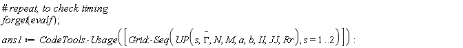forget(evalf); ans1 := CodeTools:-Usage([Grid:-Seq(UP(s, `#mover(mi("&Gamma;",fontstyle = "normal"),mo("&uminus0;"))`, N, M, a, b, II, JJ, Rr), s = 1 .. 2)])