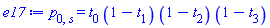 p[0, s] = t[0]*(1-t[1])*(1-t[2])*(1-t[3])
