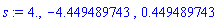 4., -4.449489743, .449489743
