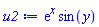 exp(x)*sin(y)