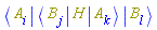 Physics:-`*`(Physics:-Bra(A, i), Physics:-Bracket(Physics:-Bra(B, j), H, Physics:-Ket(A, k)), Physics:-Ket(B, l))