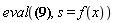 eval(Int(exp(x*s), x = a .. b), s = f(x))