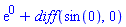 exp(0)+diff(sin(0), 0)