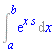 Int(exp(x*s), x = a .. b)