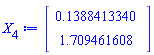 Vector(2, {(1) = .1388413340, (2) = 1.709461608})