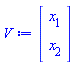 Vector(2, {(1) = x[1], (2) = x[2]})