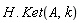 H.Ket(A, k)