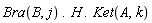 Bra(B, j).H.Ket(A, k)