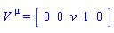 V[`~mu`] = (Vector[row](5, {(1) = 0, (2) = 0, (3) = 0, (4) = 0, (5) = 0}))