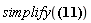 "simplify(?)"