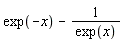 exp(-x)-1/exp(x)