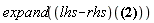 expand((lhs-rhs)((a+b+c)^3 = a^3+3*a^2*b+3*a^2*c+3*a*b^2+6*a*b*c+3*a*c^2+b^3+3*b^2*c+3*b*c^2+c^3))