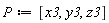 P := [x3, y3, z3]