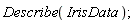 Describe(IrisData)