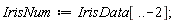 IrisNum := IrisData[() .. -2]