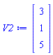 Vector(3, {(1) = 3, (2) = 1, (3) = 5})