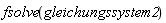 fsolve(gleichungssystem2)