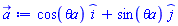 cos(`&theta;a`)*_i+sin(`&theta;a`)*_j