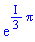 exp(((1/3)*I)*Pi)