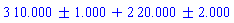 3*INTERVAL(9 .. 11)+2*INTERVAL(18 .. 22)