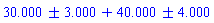INTERVAL(27 .. 33)+INTERVAL(36 .. 44)