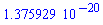 0.1375929e-19