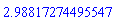 HFloat(2.9881727449554654)