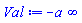 -a*infinity