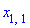 x[1, 1]